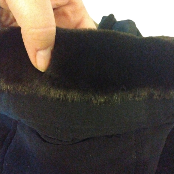 Down Feather Coat Centigrade Outwear Black Puffer Style Detach Hood Zip & Snap M - Picture 12 of 14